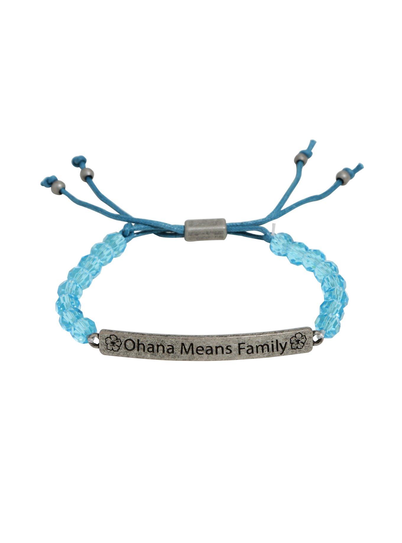Disney Lilo & Stitch Ohana Means Family Bead Bracelet, , alternate