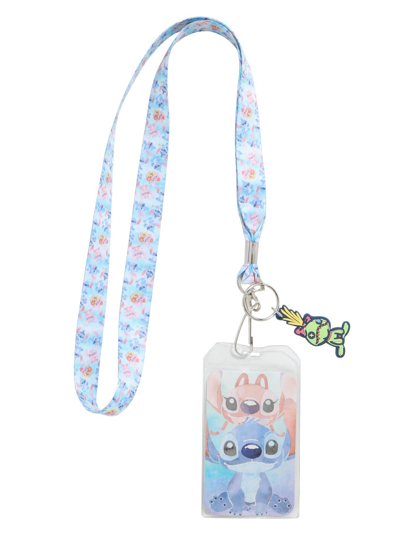 Disney Lilo & Stitch Angel & Scrump Watercolor Lanyard, , alternate