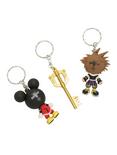 Disney Kingdom Hearts Sora, Keyblade & Mickey Key Chain Set 2017 Summer Convention Exclusive, , alternate