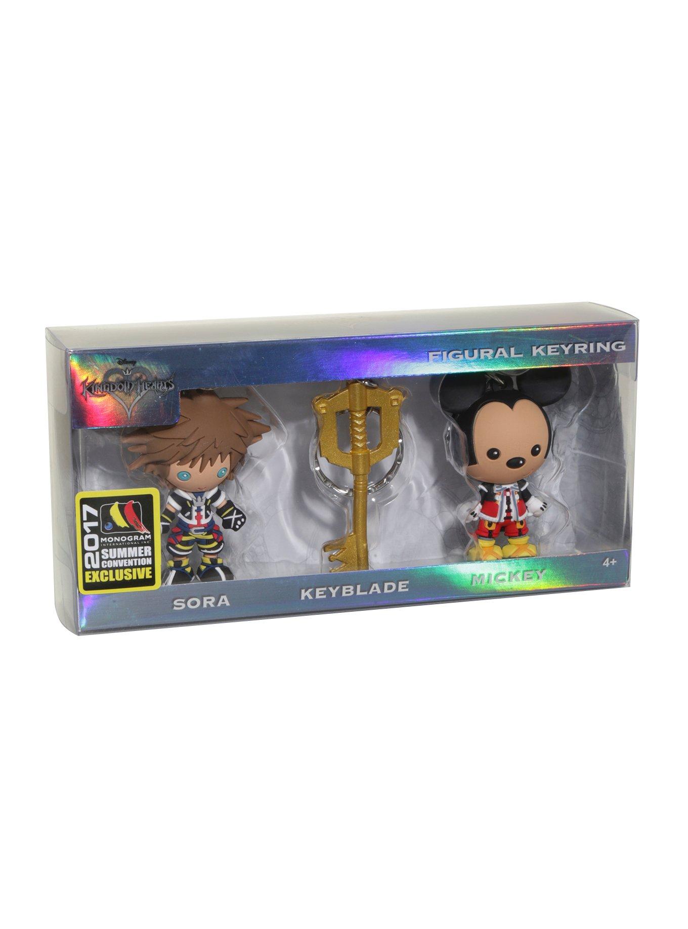 Disney Kingdom Hearts Sora, Keyblade & Mickey Key Chain Set 2017 Summer Convention Exclusive, , alternate