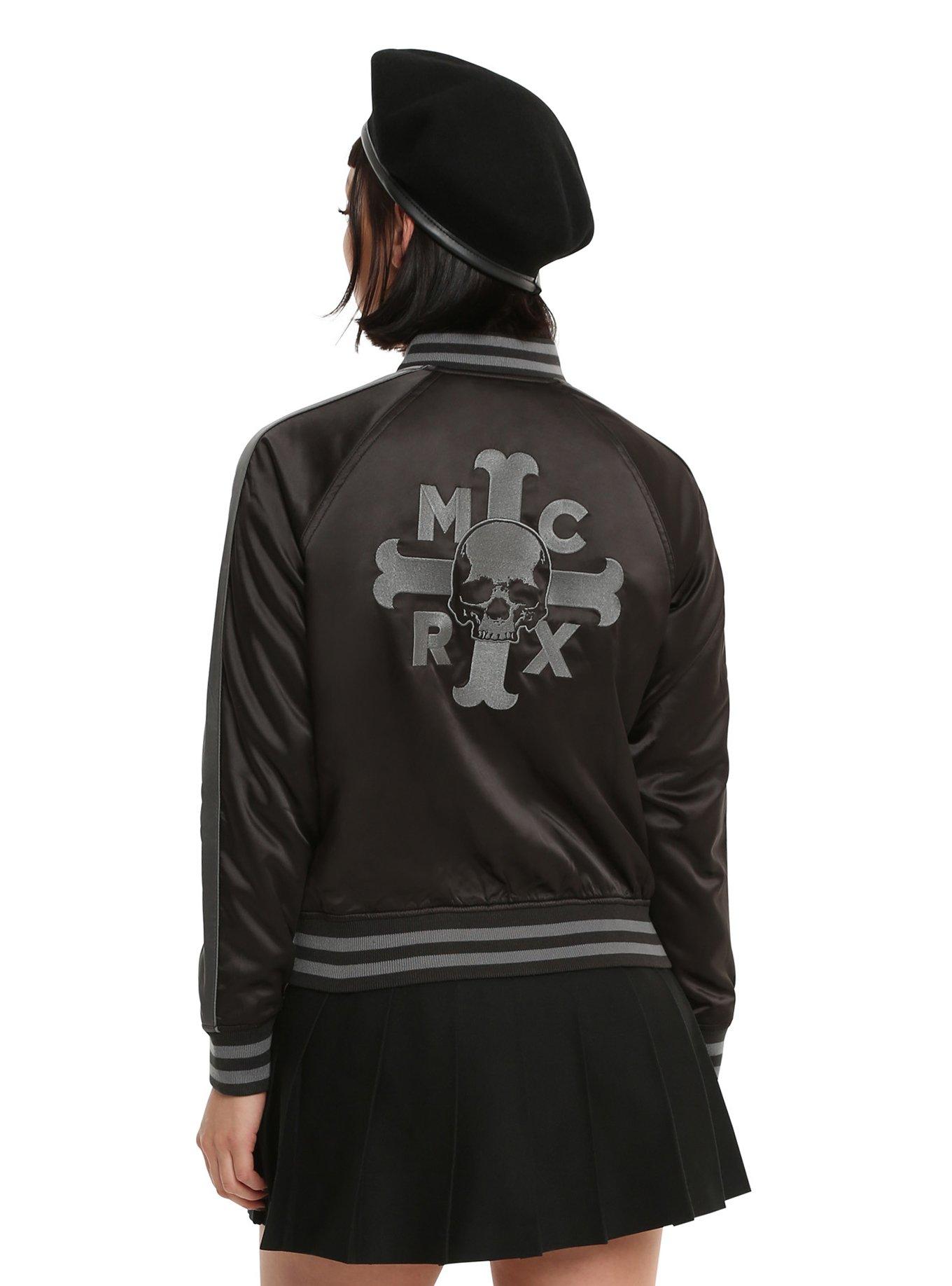 My Chemical Romance Cross Back Girls Satin Souvenir Jacket, , alternate