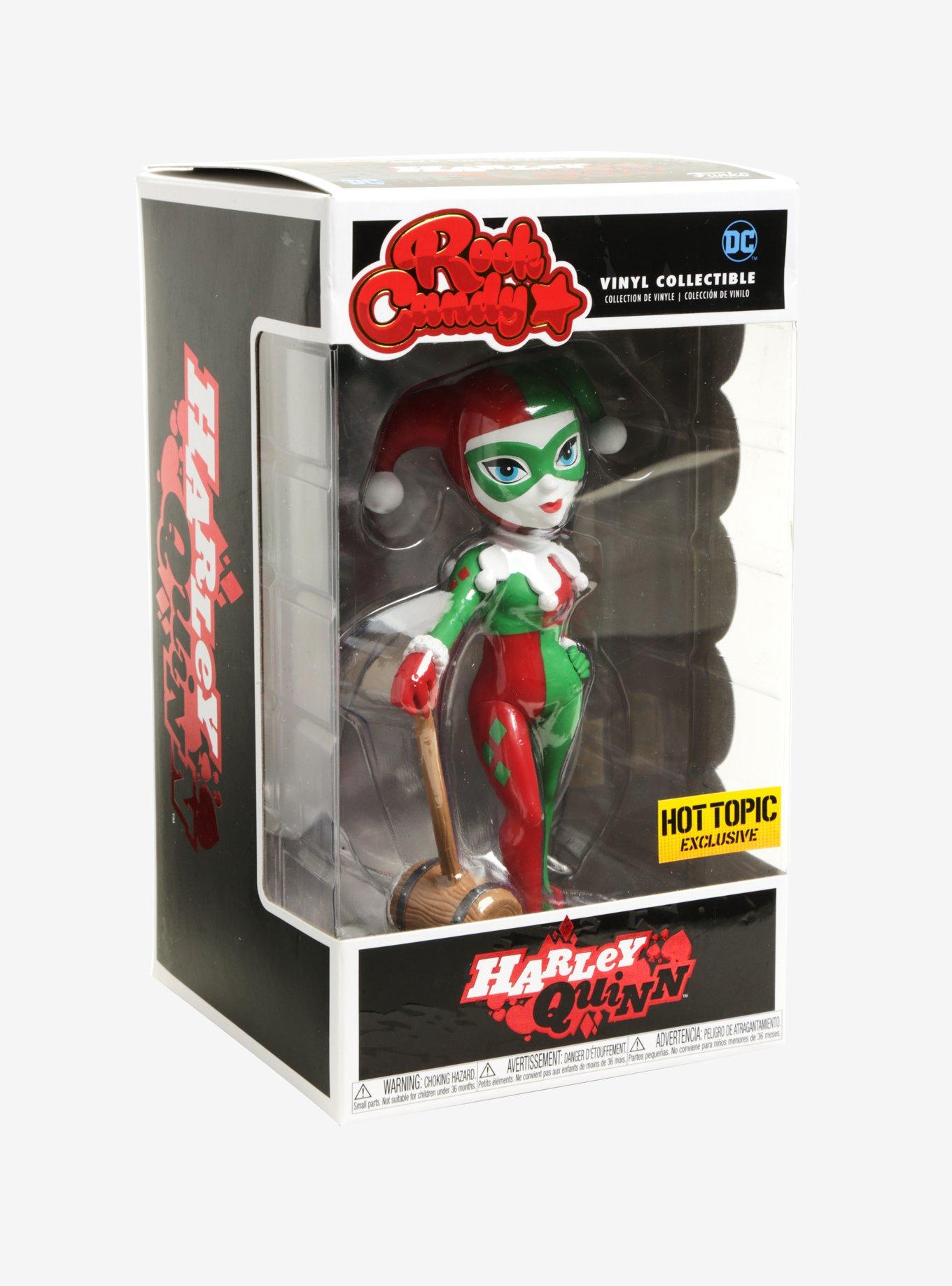 Funko DC Comics Rock Candy Holiday Harley Quinn Vinyl Figure Hot Topic Exclusive, , alternate