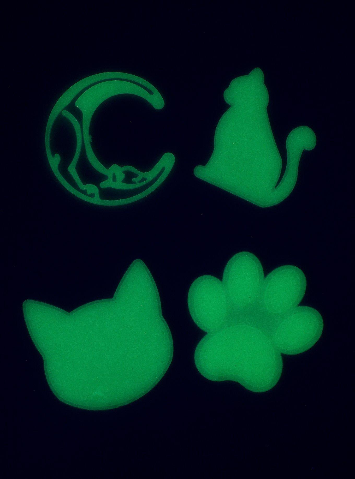 Glow-In-The-Dark Kitty Stickers, , alternate