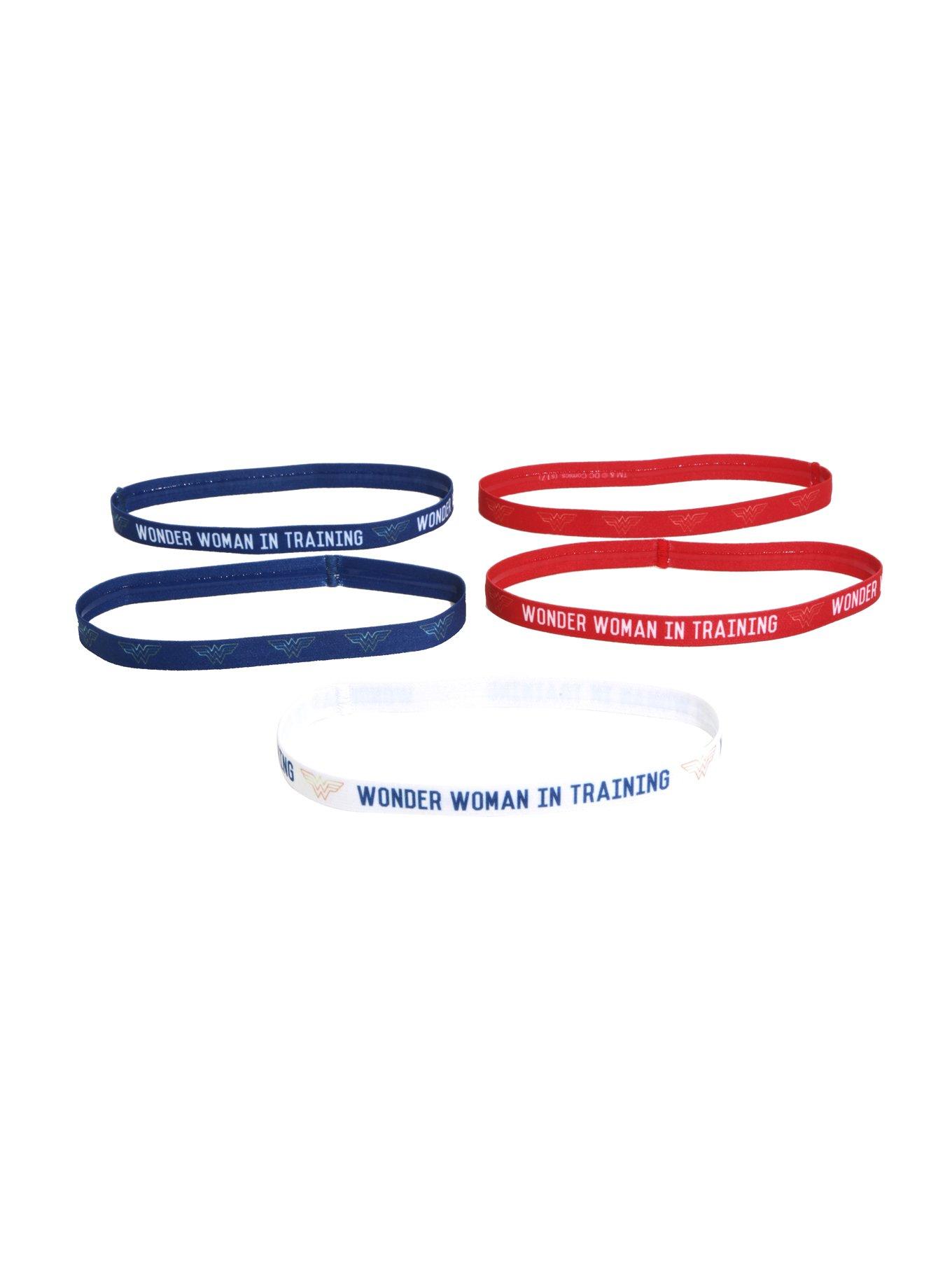 DC Comics Wonder Woman Elastic Active Headbands, , alternate