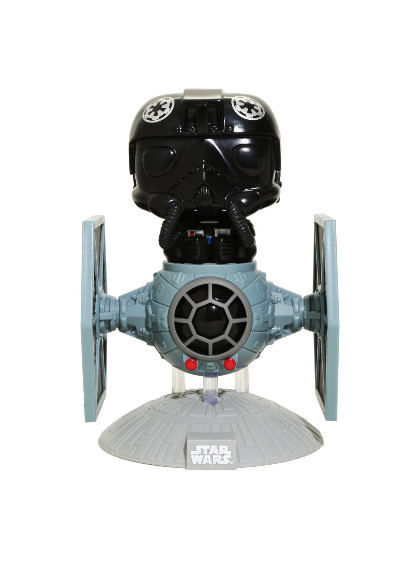 Funko Star Wars Deluxe Pop! Tie Fighter Pilot With Tie Fighter Vinyl Bobble-Head, , alternate