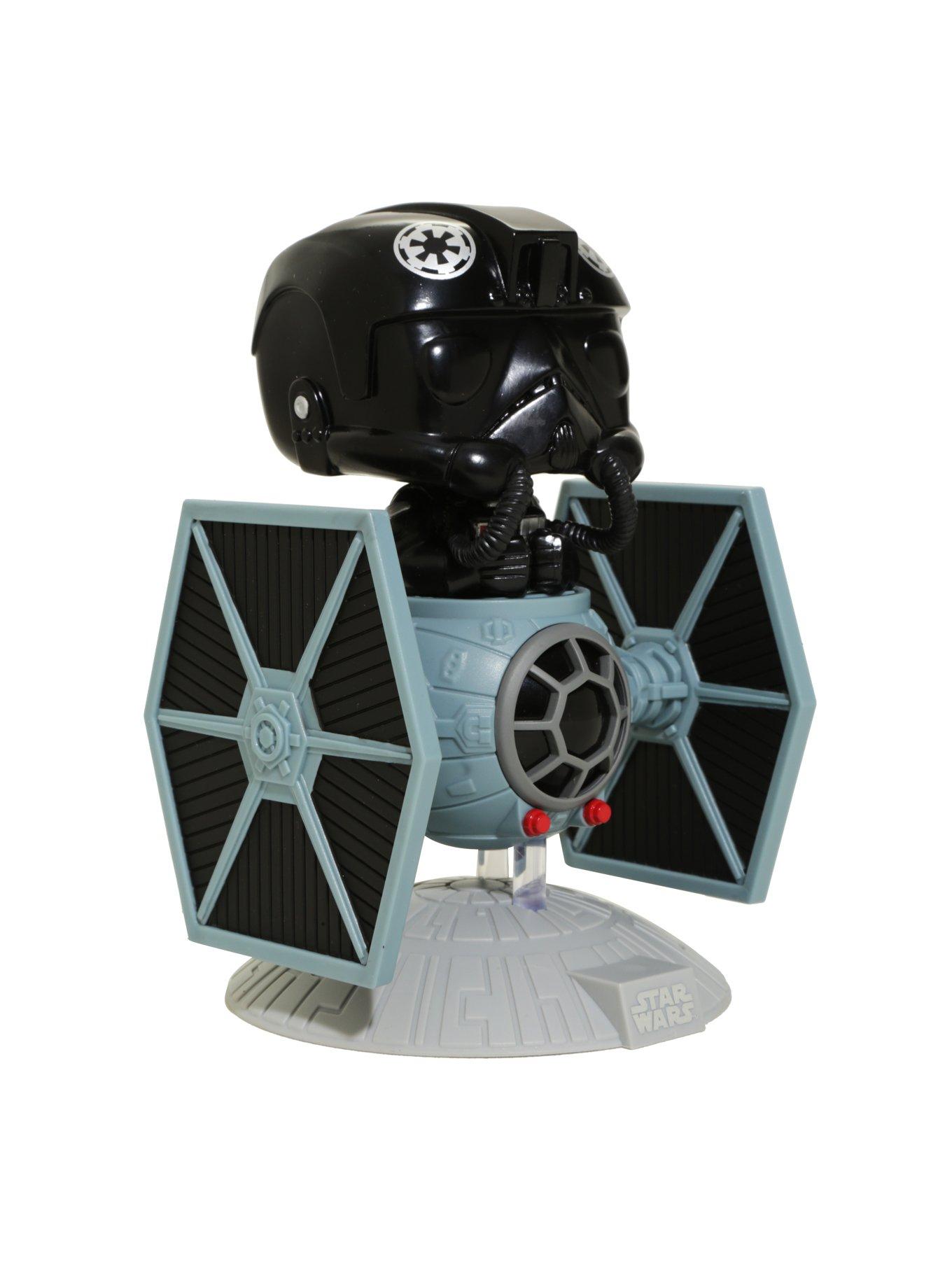 Funko Star Wars Deluxe Pop! Tie Fighter Pilot With Tie Fighter Vinyl Bobble-Head, , alternate