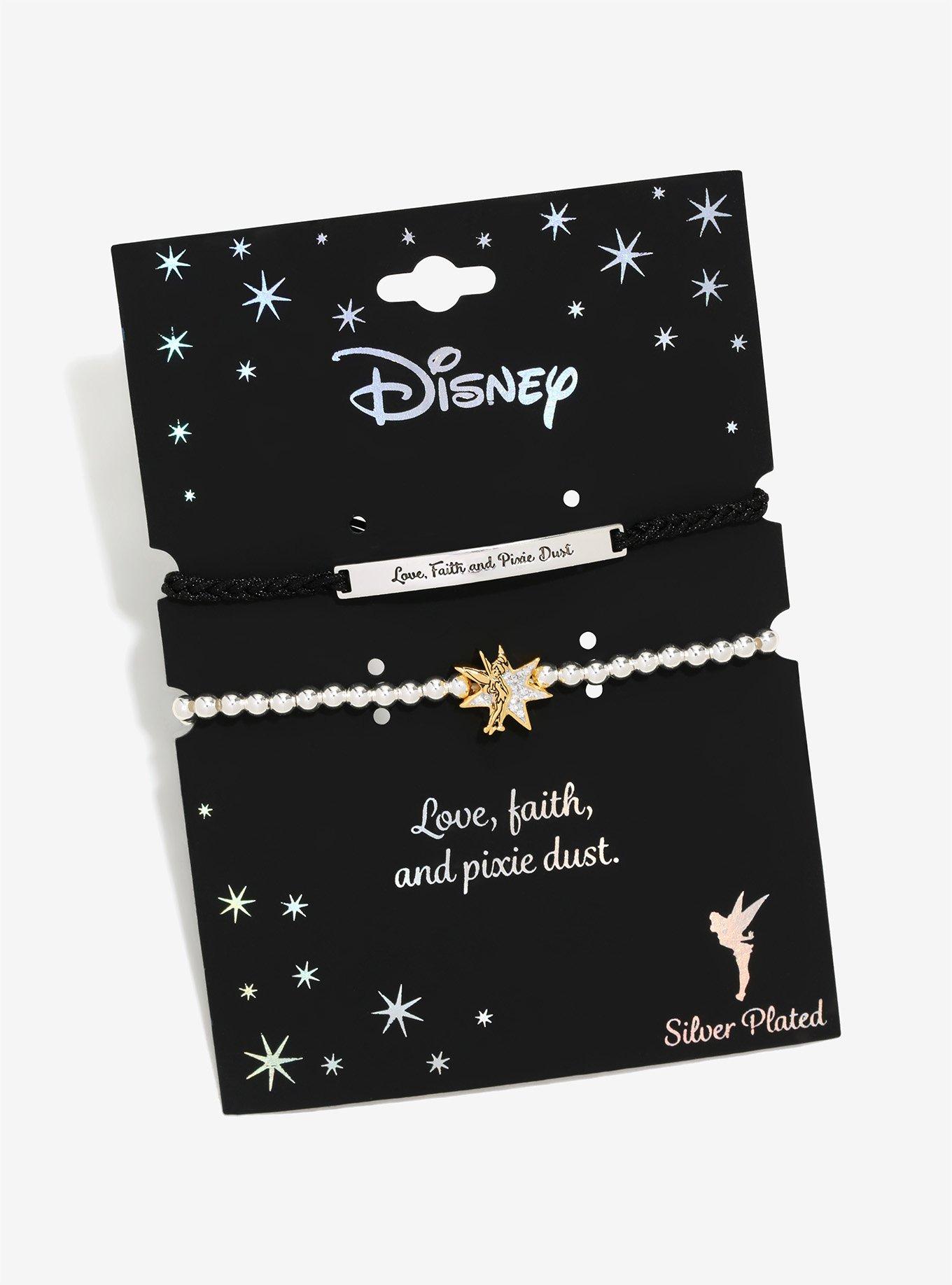 Disney Tinker Bell Love & Faith Double Bracelet Set, , alternate