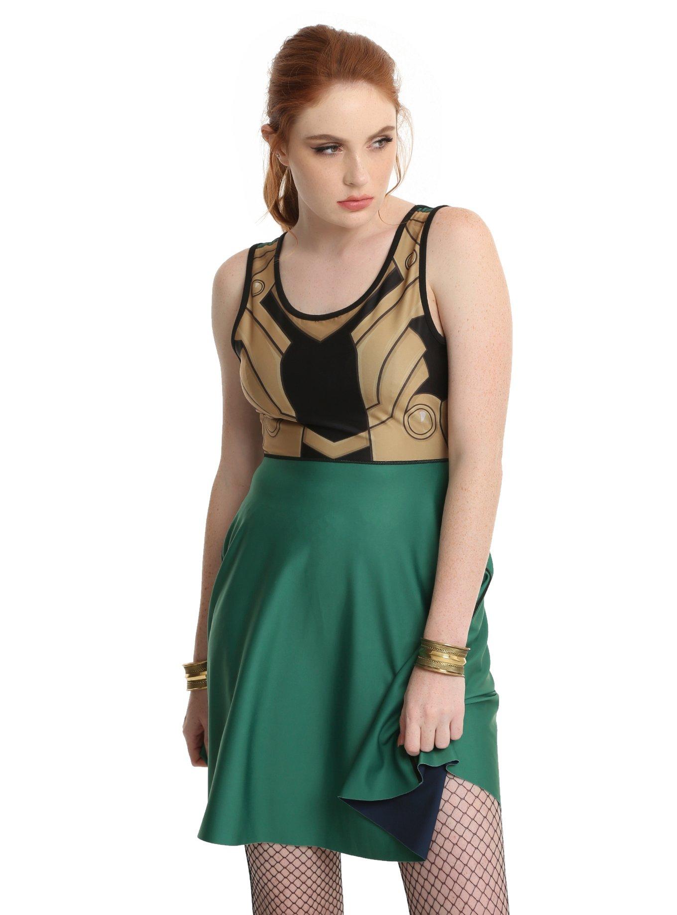 Marvel Her Universe Loki & Thor Reversible Costume Dress, , alternate