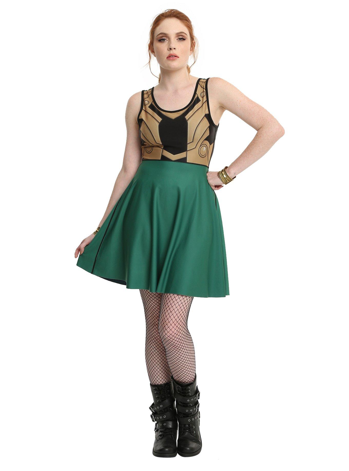 Marvel Her Universe Loki & Thor Reversible Costume Dress, , alternate