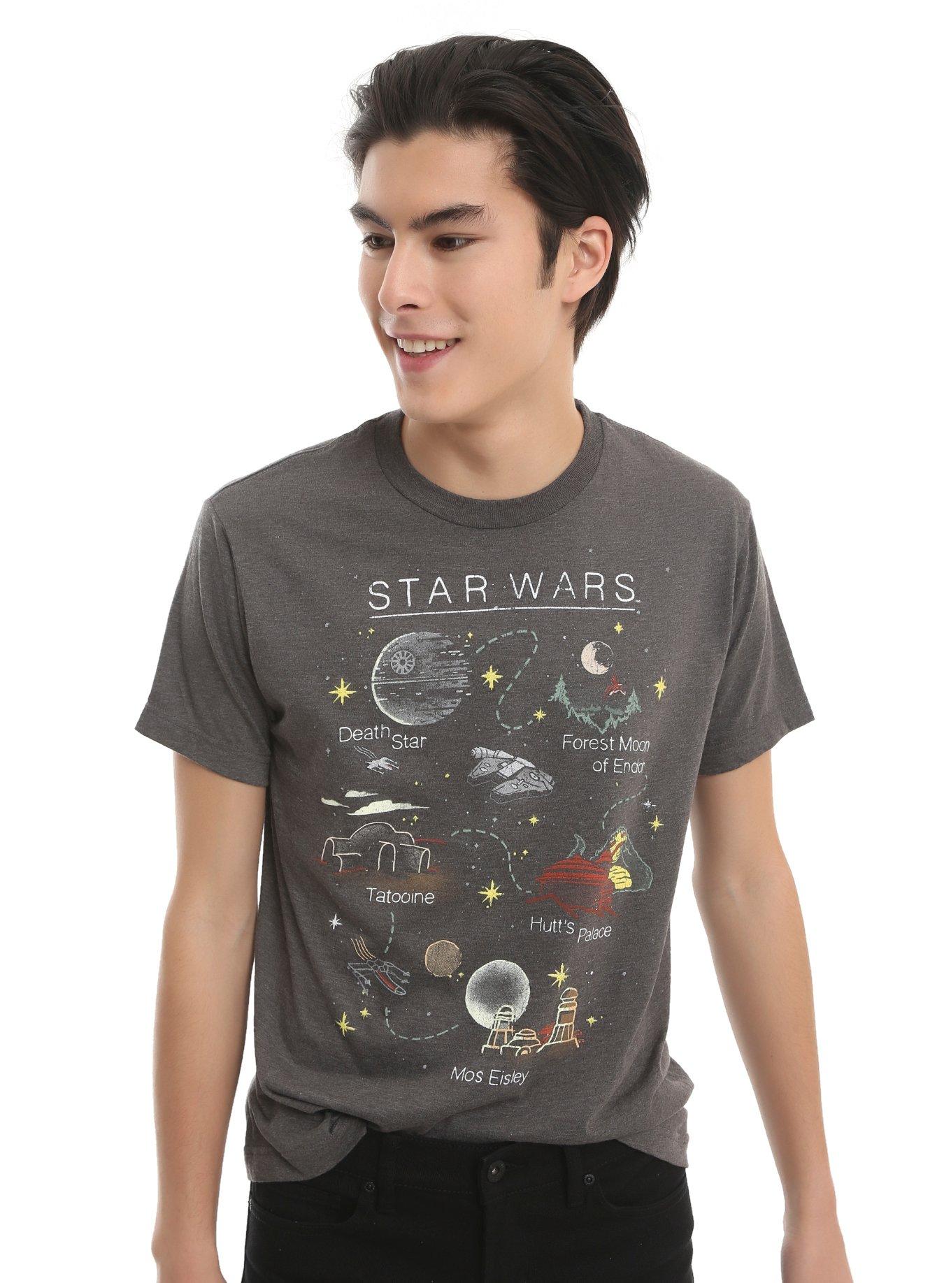 Star Wars Star Map T-Shirt, , alternate