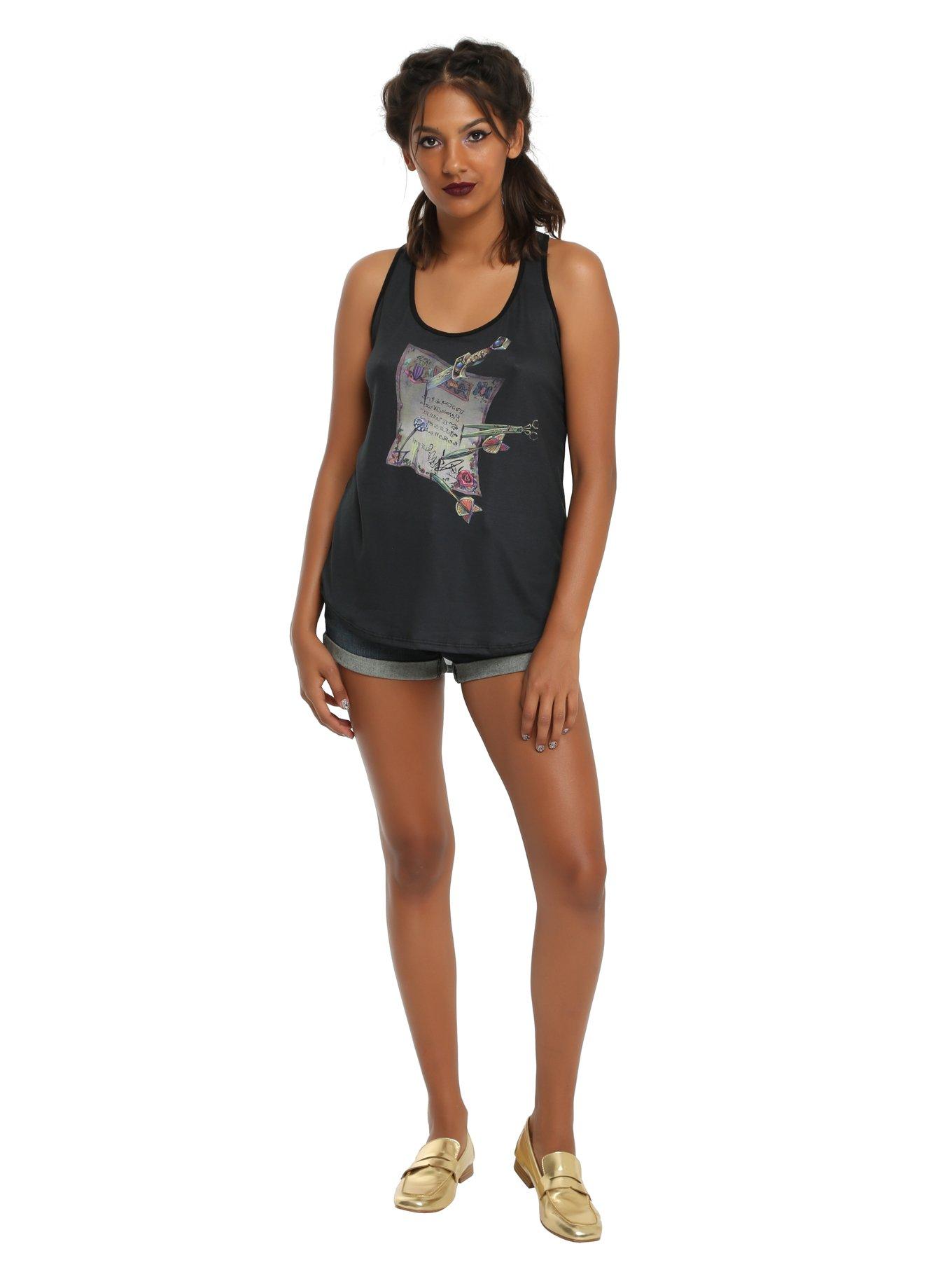 Her Universe Studio Ghibli Howl's Moving Castle Script Girls Tank Top, , alternate