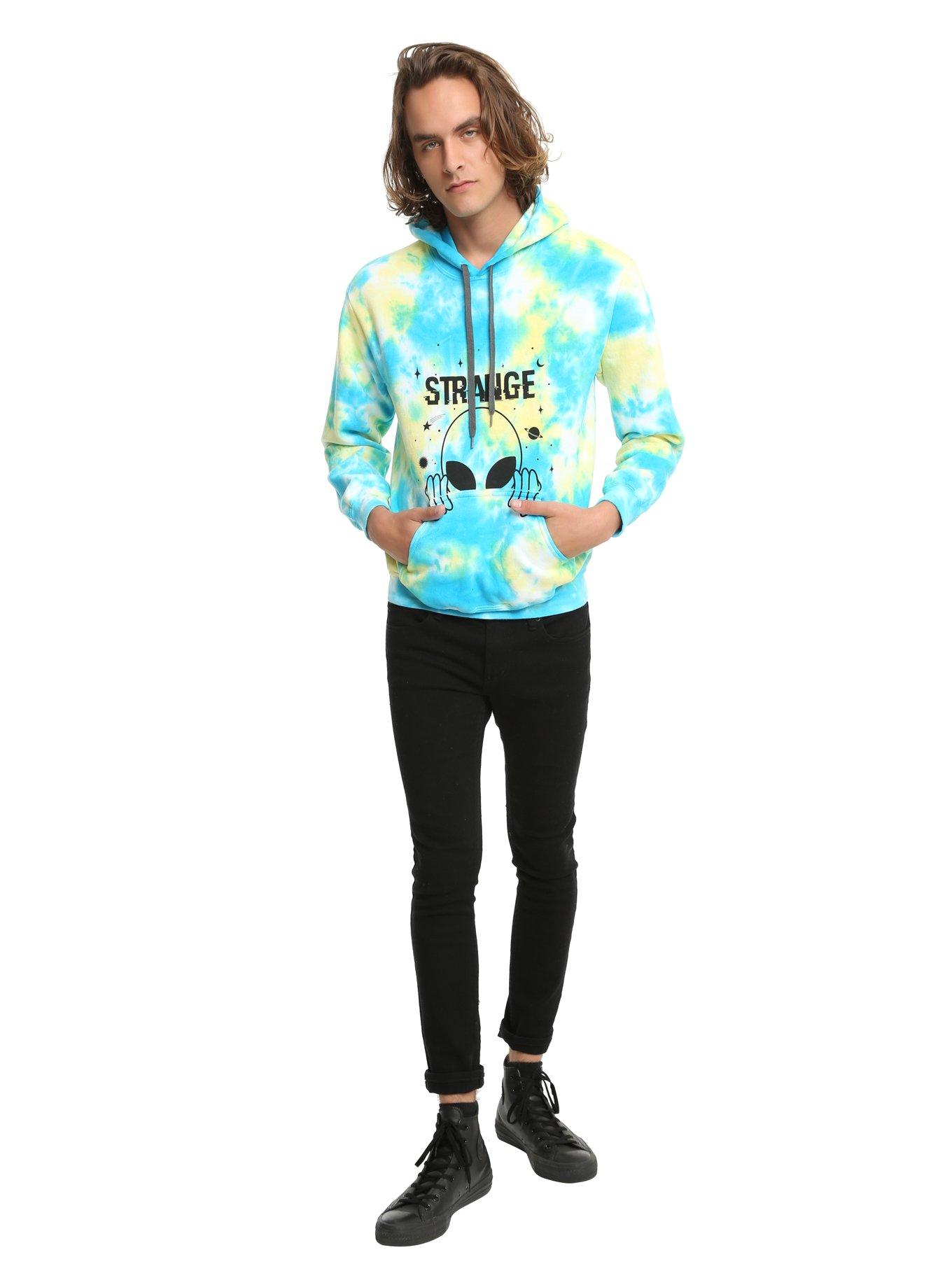 Strange Alien Tie Dye Hoodie, , alternate