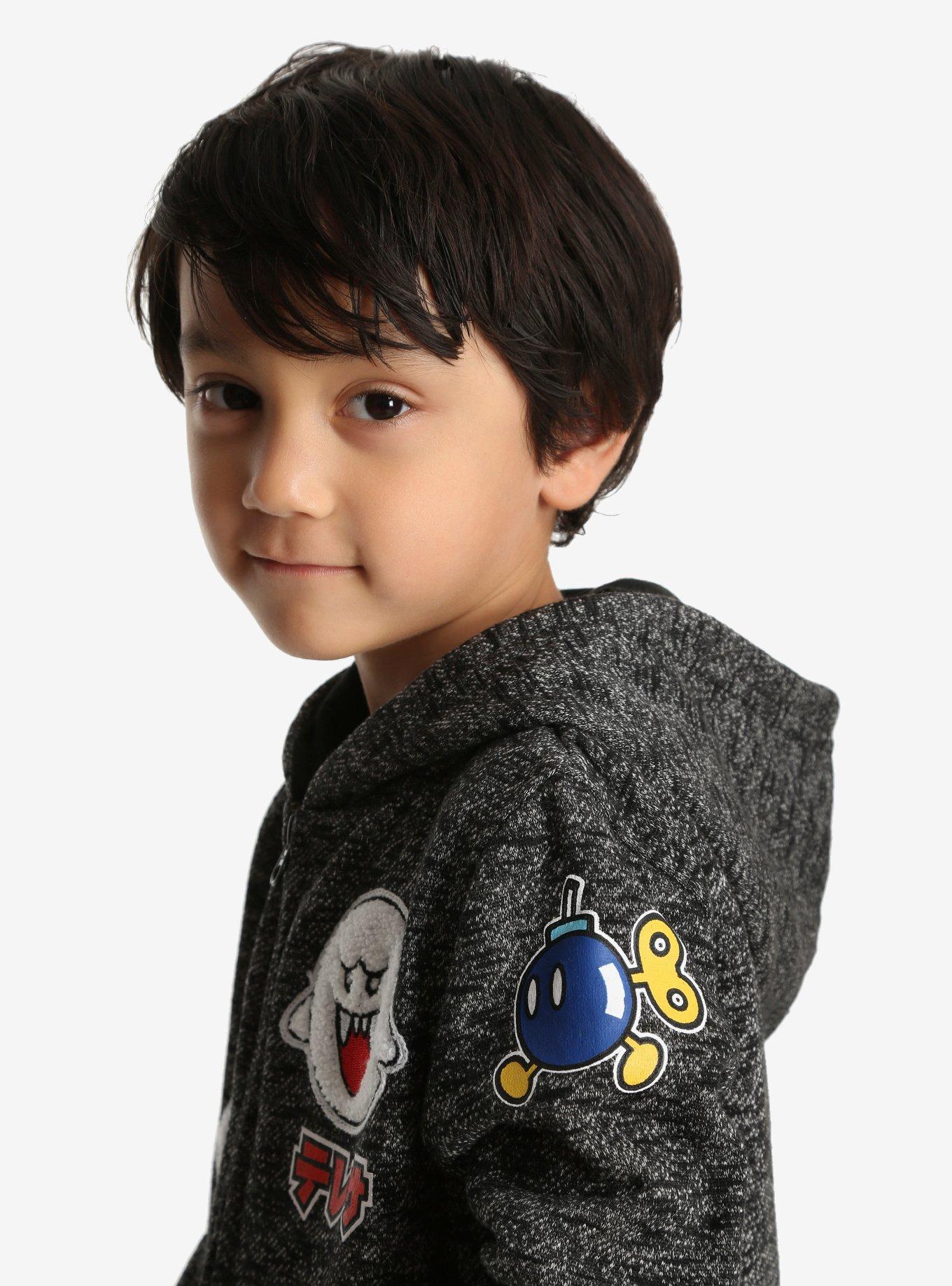 Nintendo Super Mario Bros. Boo & Bomb Omb Toddler Hoodie, , alternate