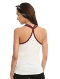 Heart Clef Embroidery Girls Ringer Tank Top, , alternate