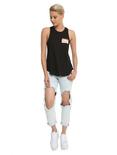 Name Tag Hello I'm Dying Inside Girls Tank Top, , alternate
