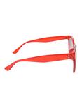 Red Plastic Round Sunglasses, , alternate