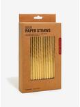 Gold Paper Straws, , alternate