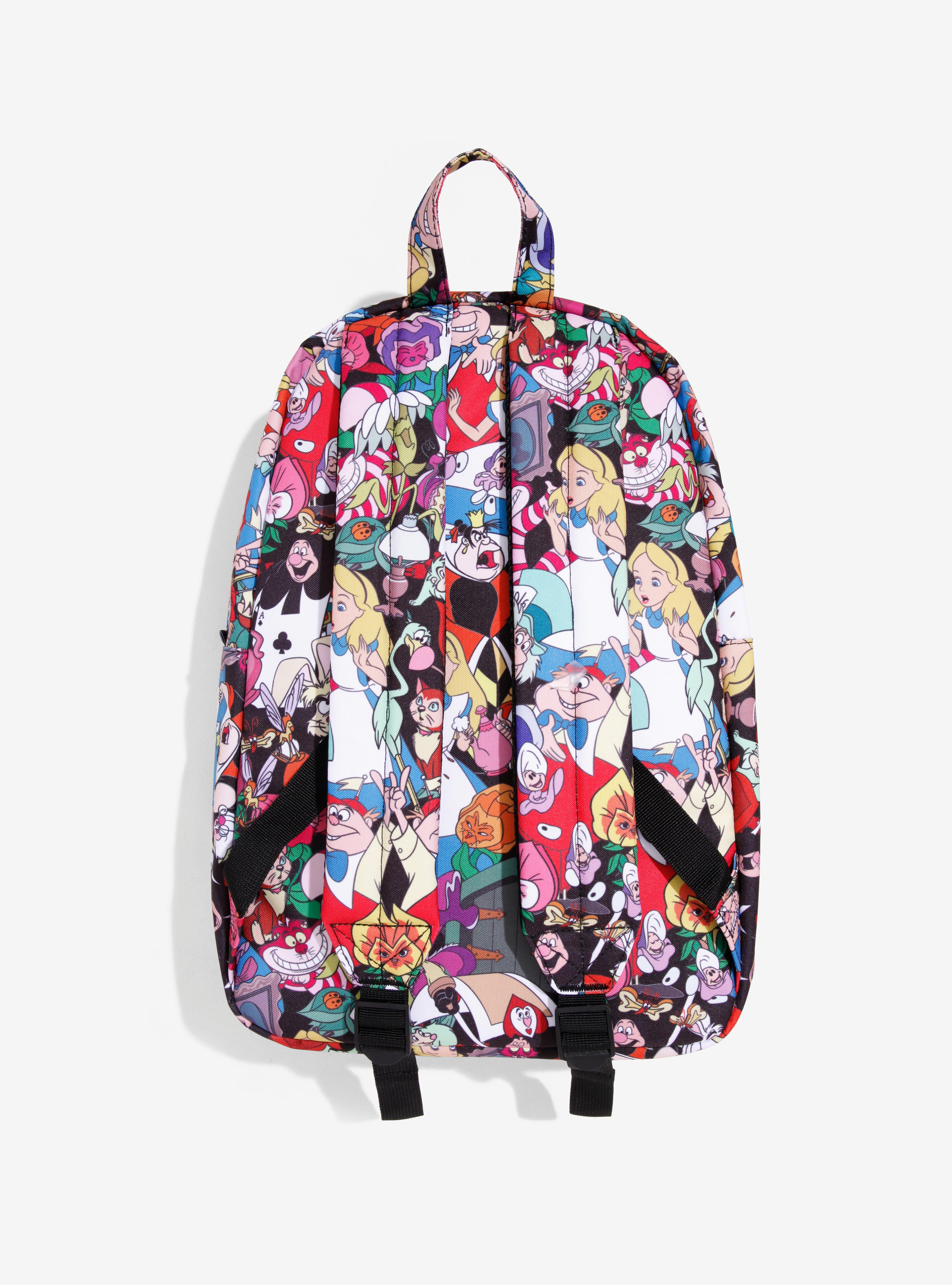 Loungefly Disney Alice In Wonderland Character Print Backpack, , alternate