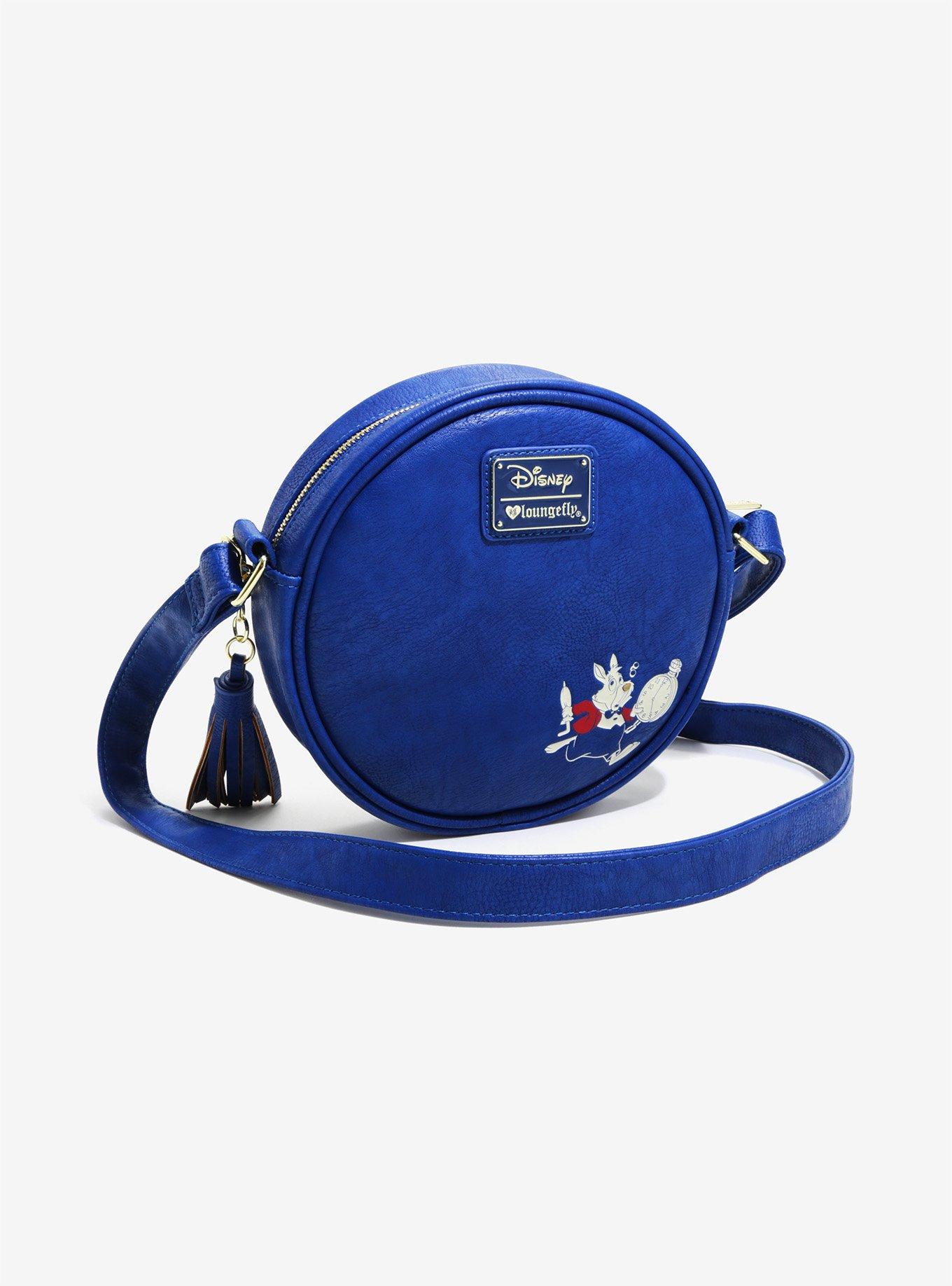 Loungefly Disney Alice In Wonderland Clock Crossbody Bag, , alternate