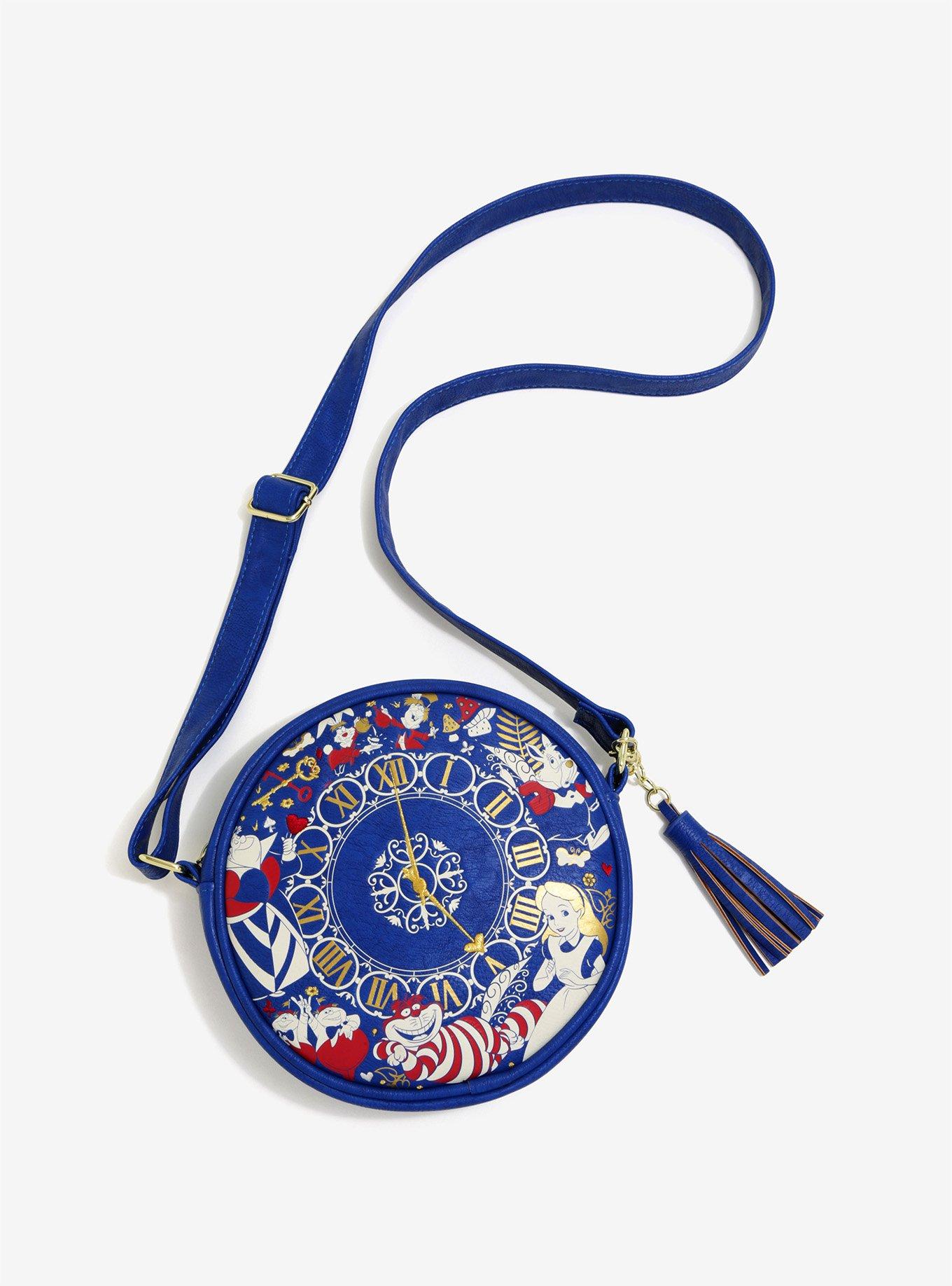 Loungefly Disney Alice In Wonderland Clock Crossbody Bag, , alternate