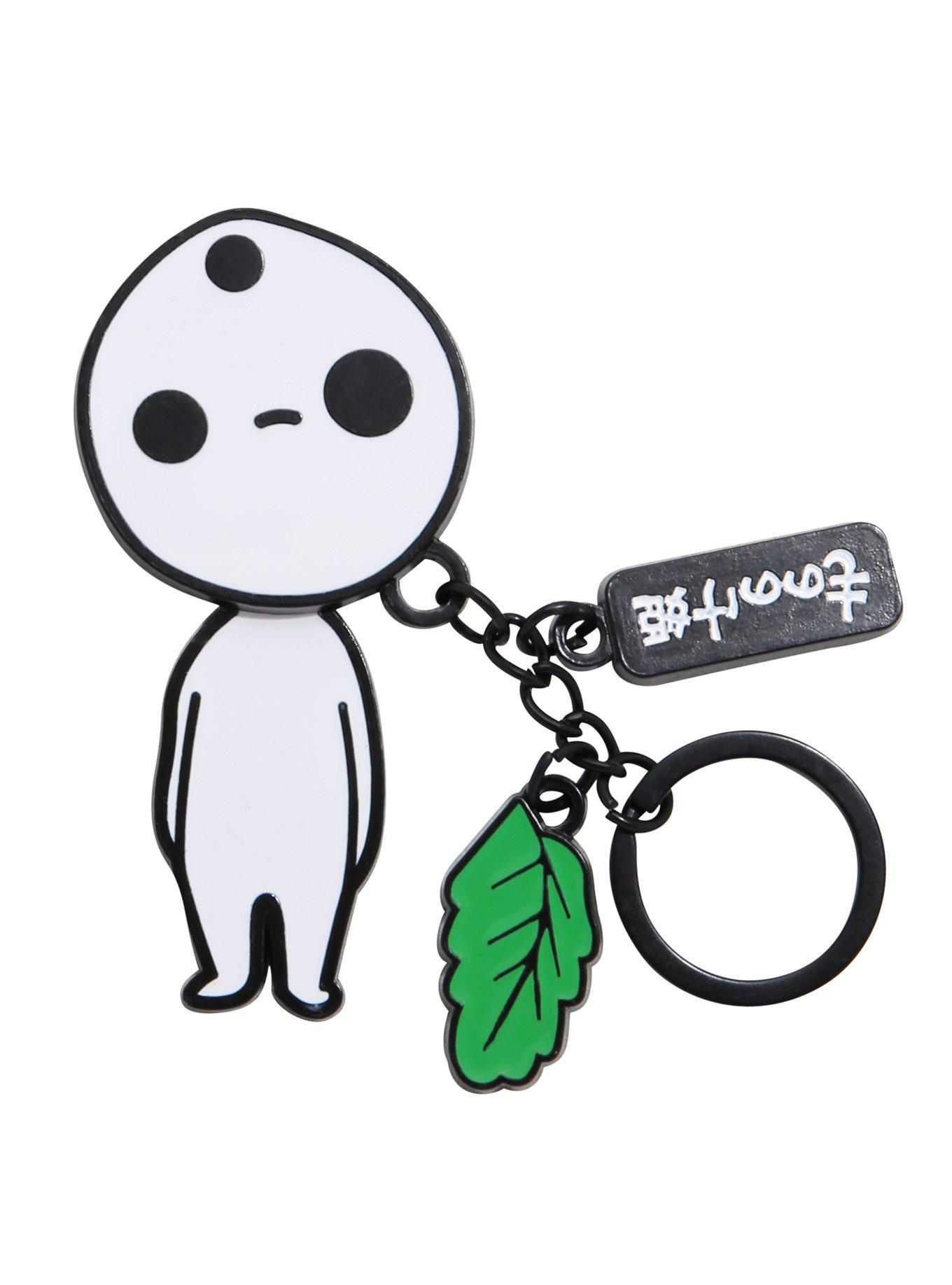 Studio Ghibli Princess Mononoke Kodama Tilt Key Chain, , alternate