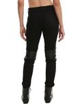 Tripp Black Zipper Knee Detail Skinny Jeans, , alternate