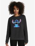 Disney Lilo & Stitch Fuzzy Womens Sweatshirt, , alternate