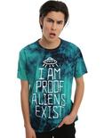 Proof Aliens Exist Tie Dye T-Shirt, , alternate