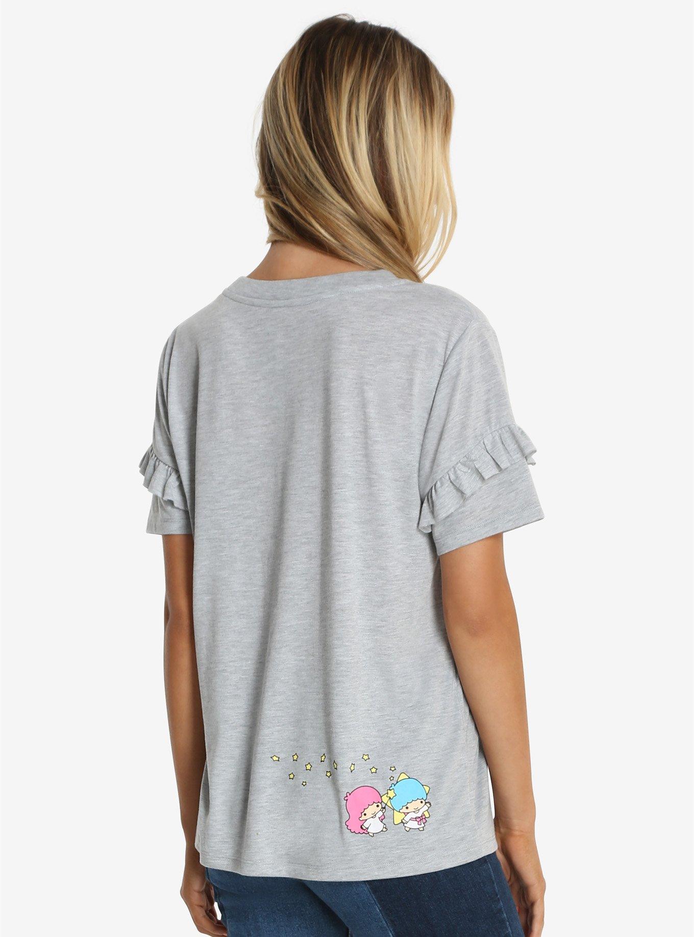 Hello Sanrio Character Rainbow Womens Tee, , alternate