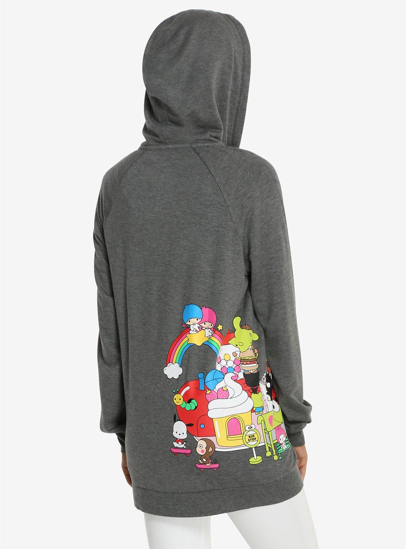 Hello Sanrio Town Womens Hoodie, , alternate