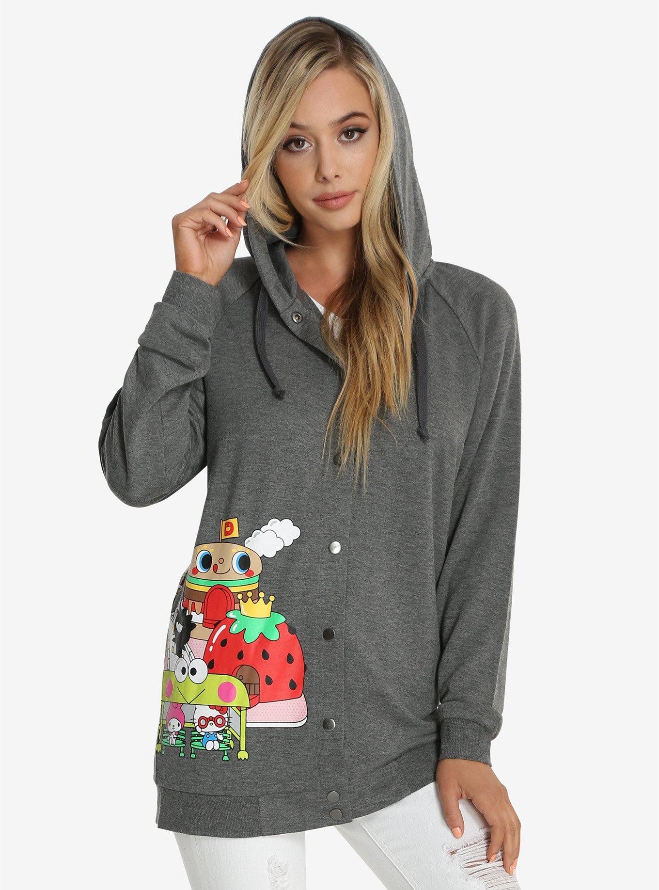 Hello Sanrio Town Womens Hoodie, , alternate