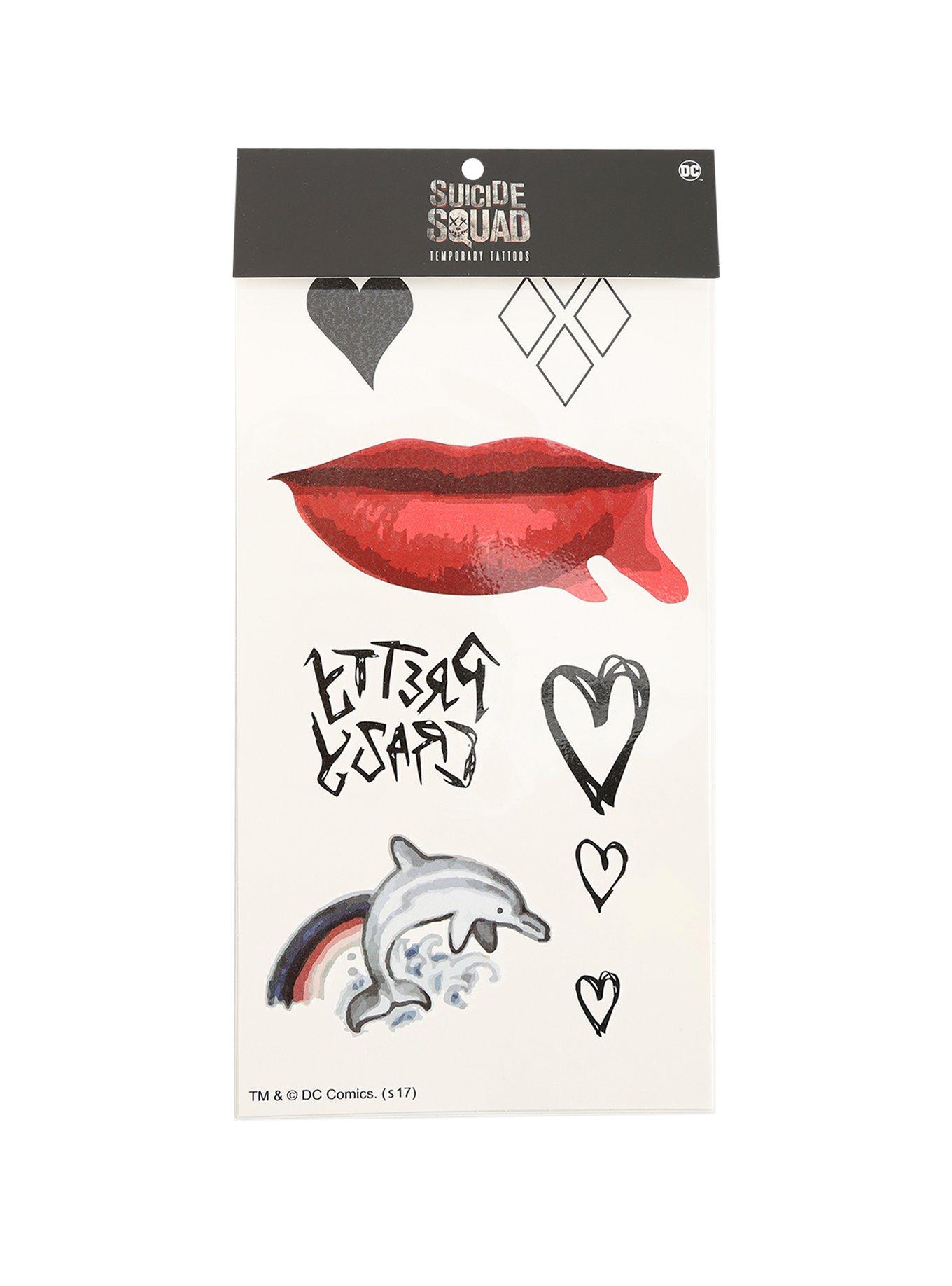 DC Comics Suicide Squad Harley Quinn Temporary Tattoo Pack | Hot Topic