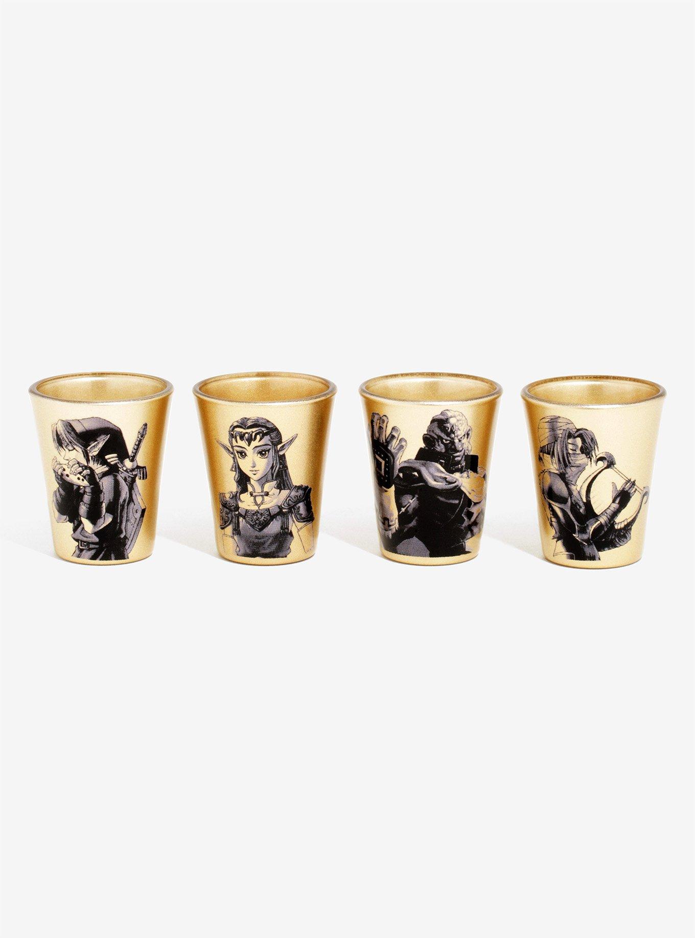 Nintendo The Legend Of Zelda Gold Shot Glass Set, , alternate