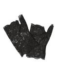Black Lace Fingerless Gloves, , alternate