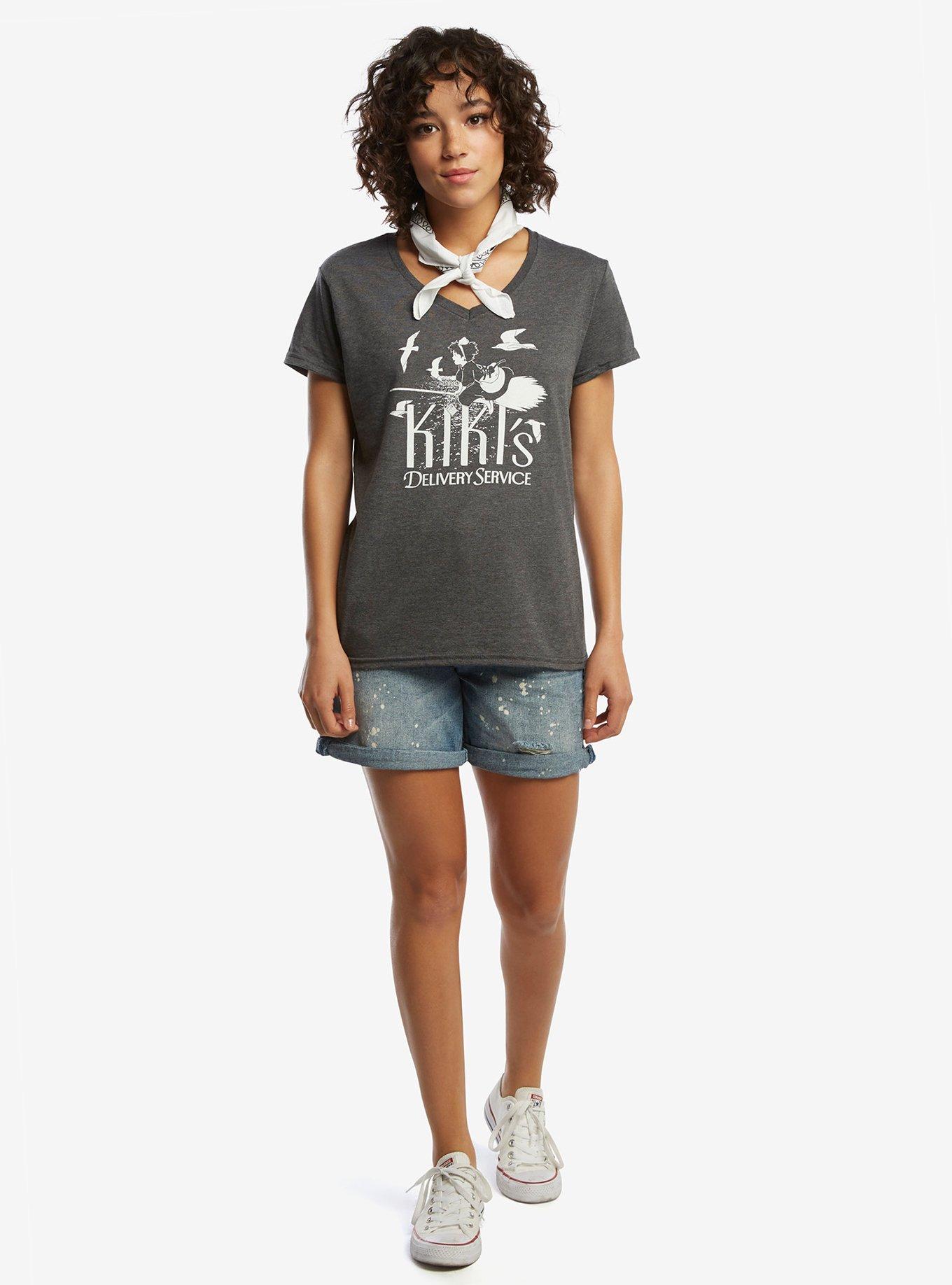 Studio Ghibli Kiki's Delivery Service Flying With Birds T-Shirt, , alternate