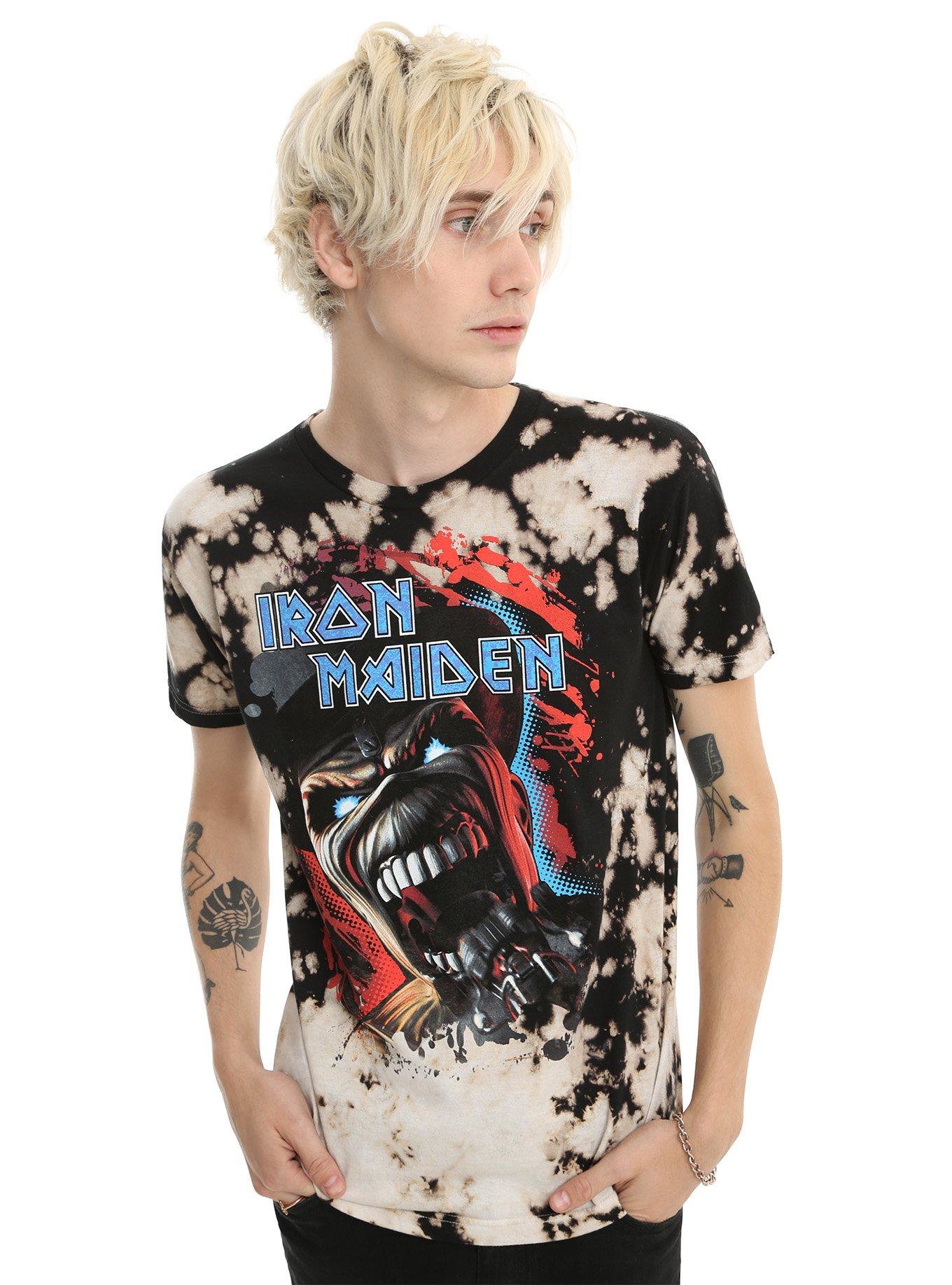 Iron Maiden Eddie Bleach Wash T-Shirt, , alternate