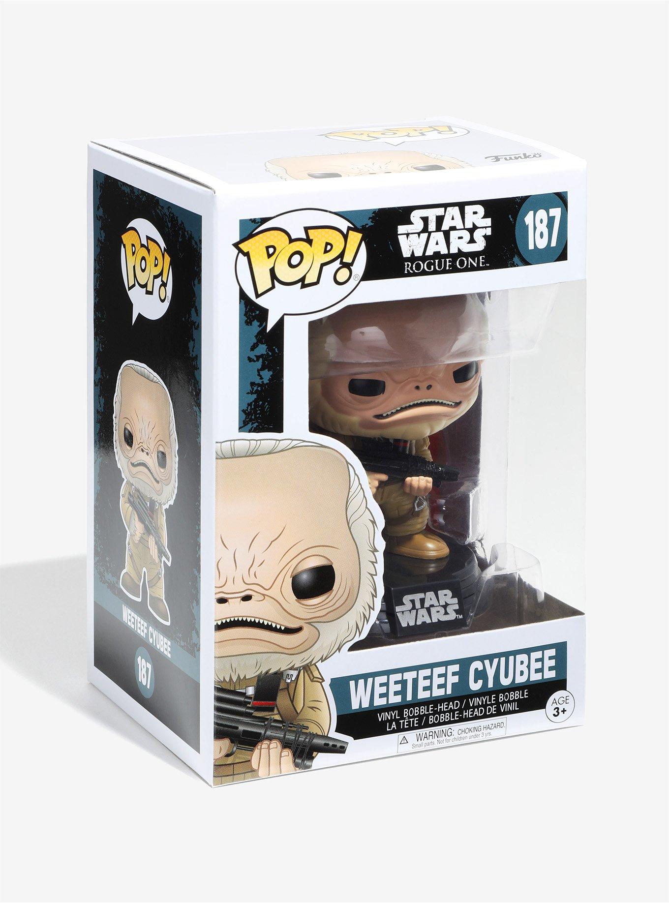 Funko Pop! Star Wars Rogue One Weeteef Cyubee Vinyl Bobble-Head, , alternate