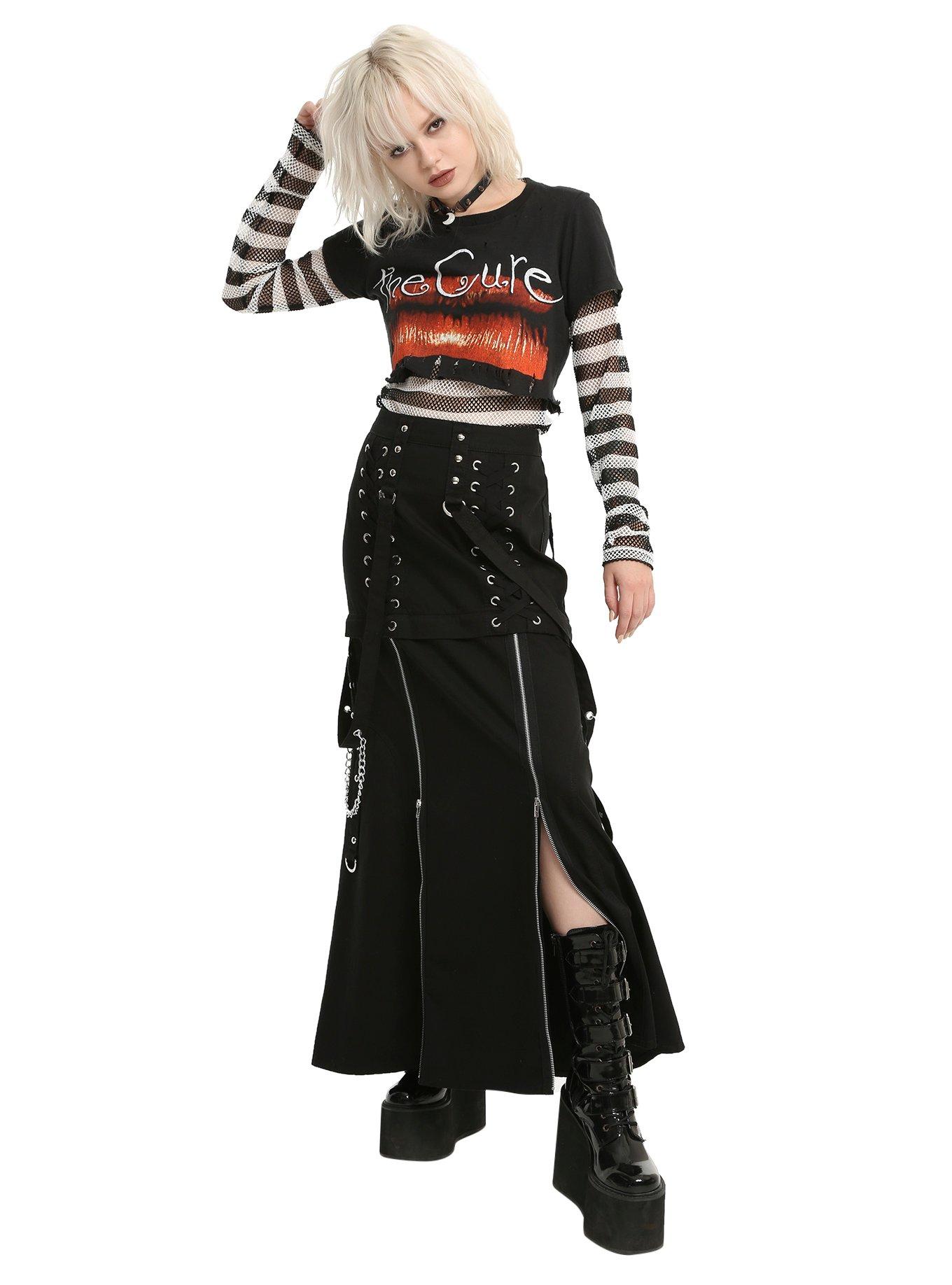 Tripp Black Double Corset Zip-Off Skirt, , alternate