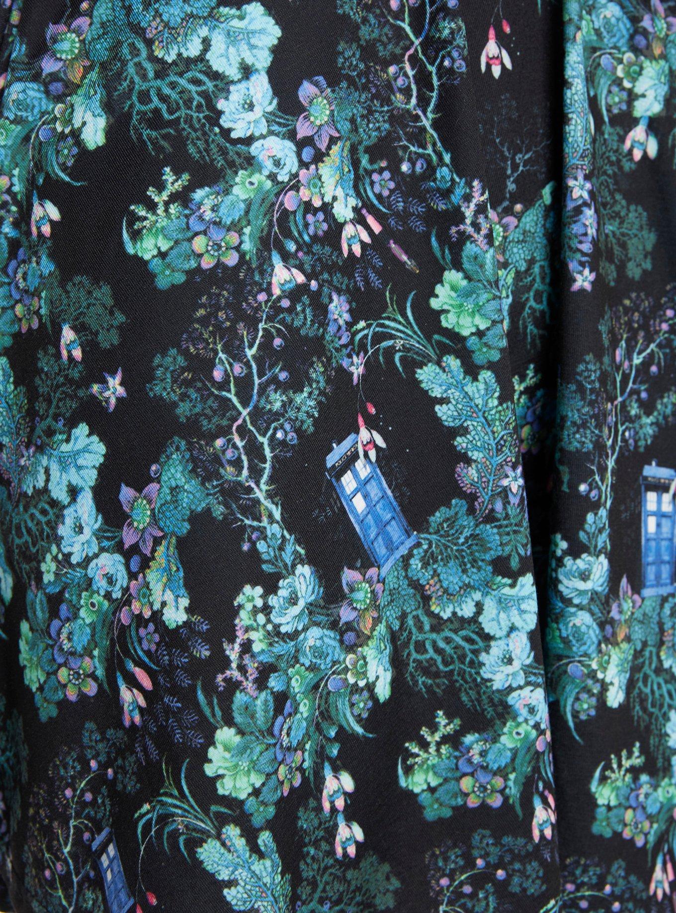 Doctor Who TARDIS Floral Skirt, , alternate