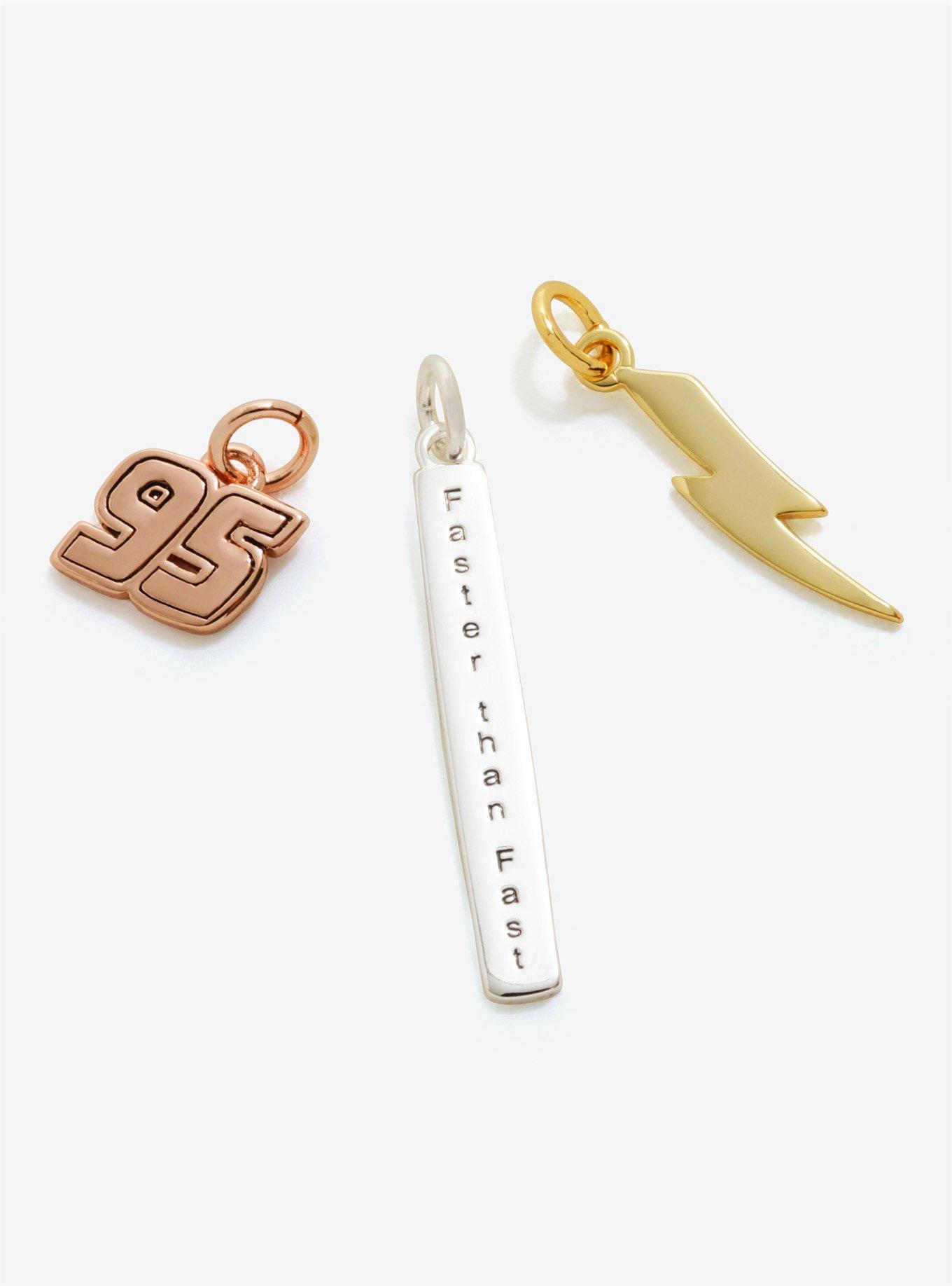 Disney Pixar Cars Tri-Tone Bolt Necklace, , alternate