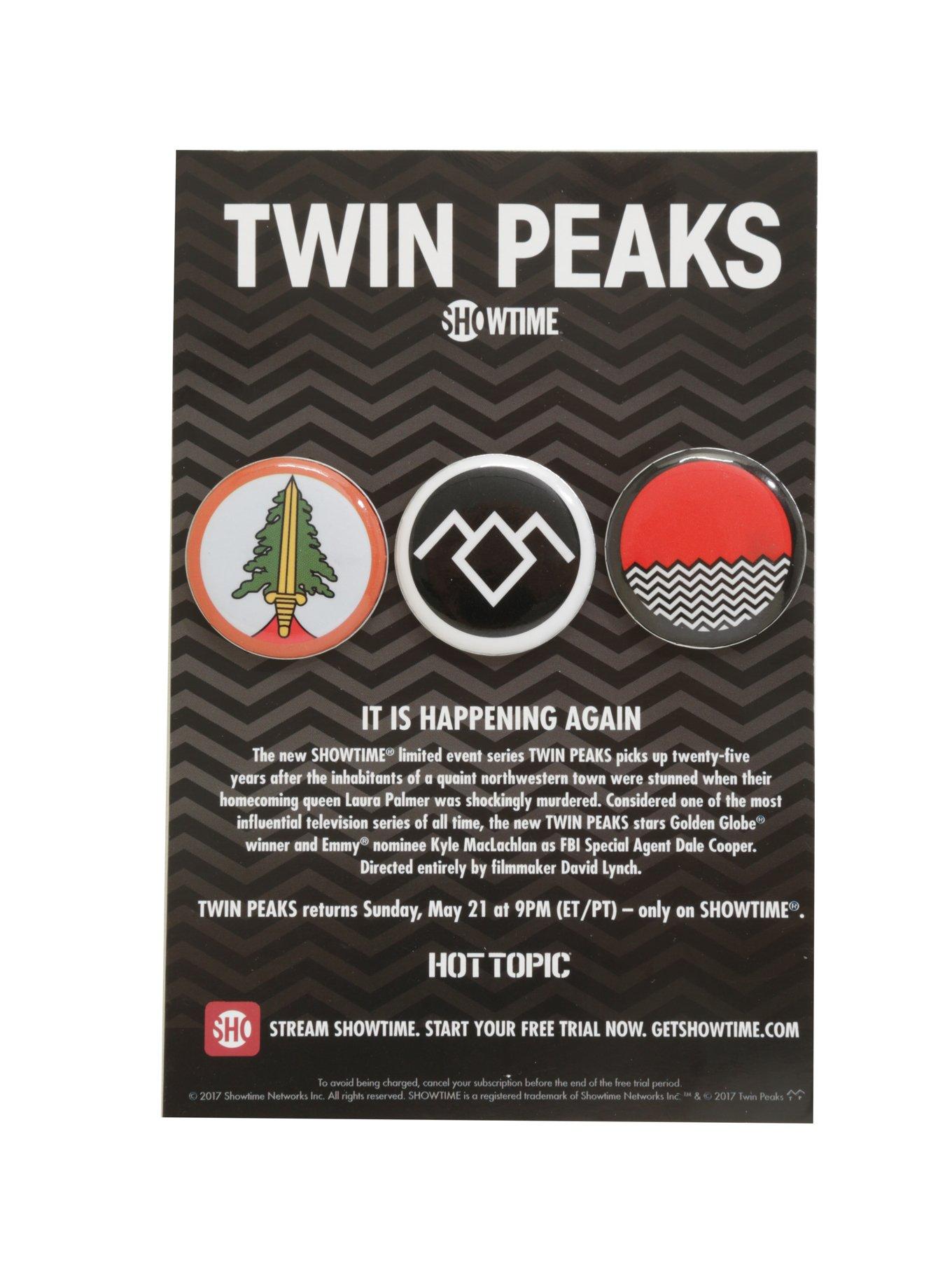 Twin Peaks Pin Set Gift With Purchase, , alternate