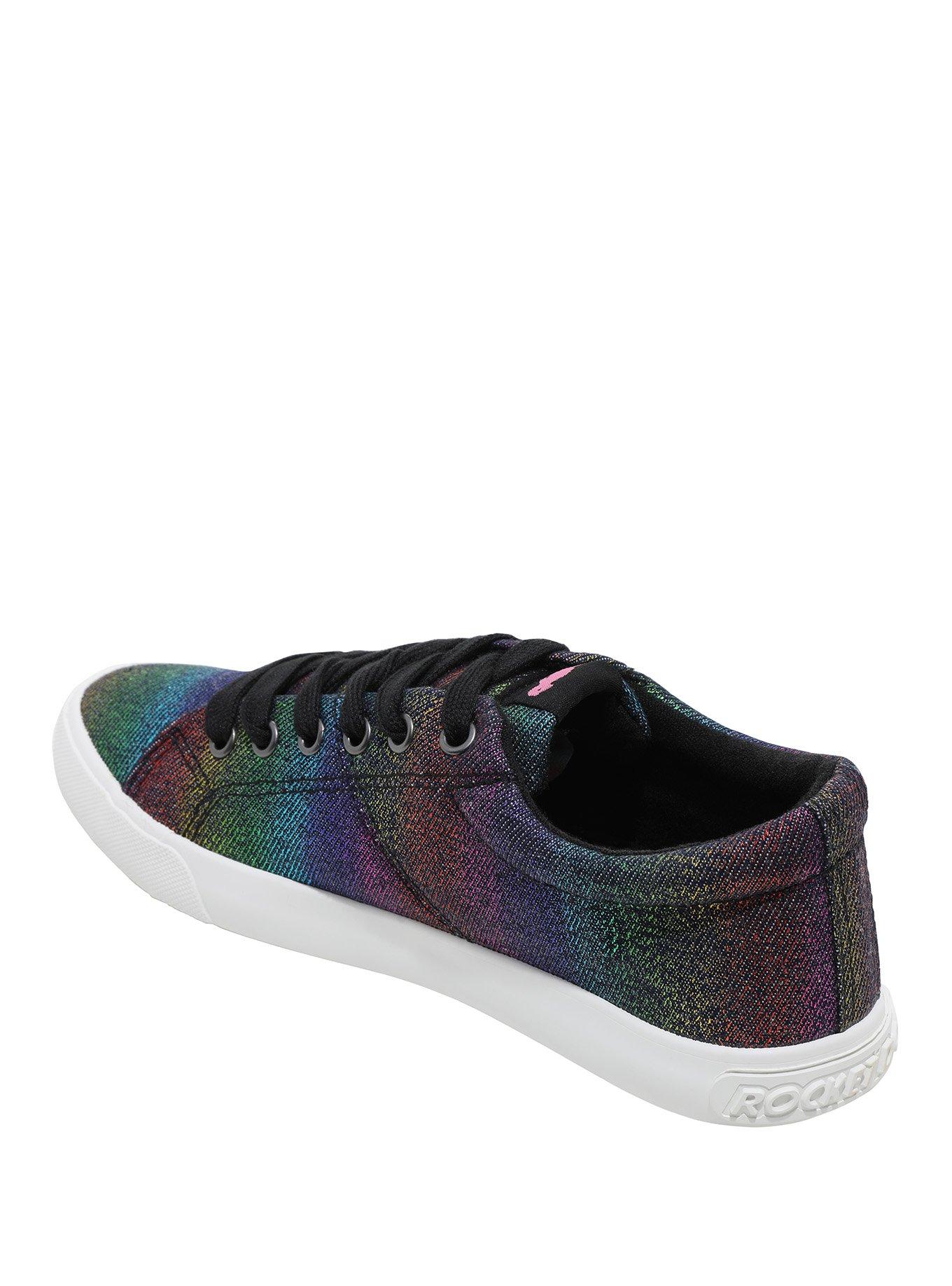 Rainbow Lace-Up Sneakers, , alternate