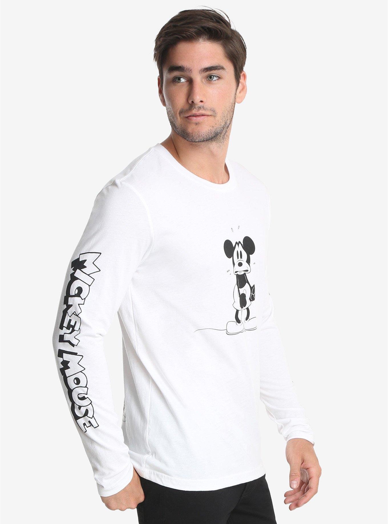 Disney Mickey Mouse Sad Mickey Long Sleeve T-Shirt, , alternate