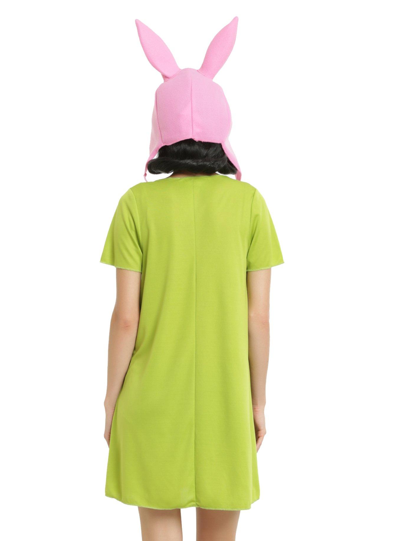 Rasta Imposta Bob's Burgers Louise Costume, One Size, Green/Pink