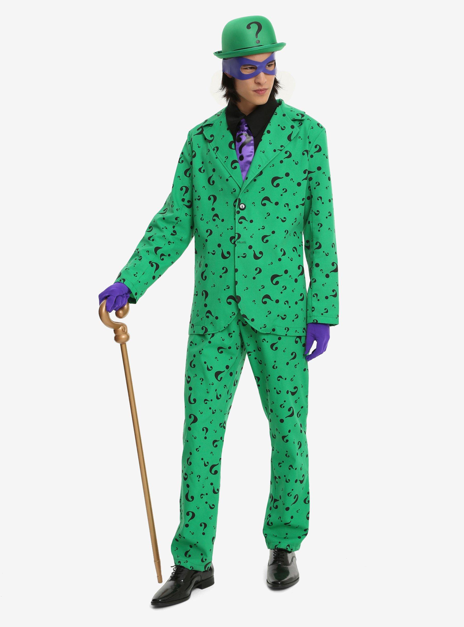 DC Comics The Riddler Men's Costume, , alternate
