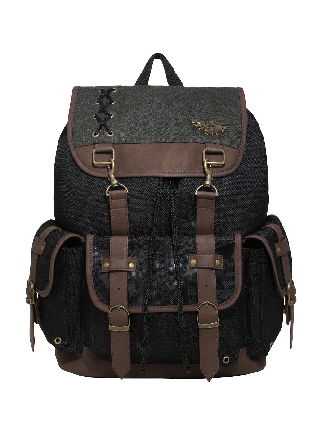 The Legend Of Zelda Triforce Buckle Drawstring Backpack, , alternate