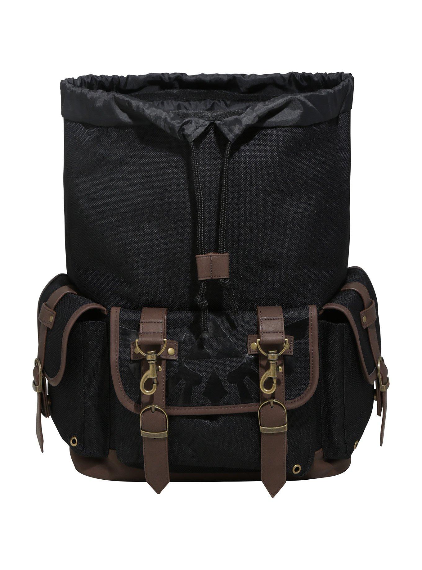 The Legend Of Zelda Triforce Buckle Drawstring Backpack, , alternate