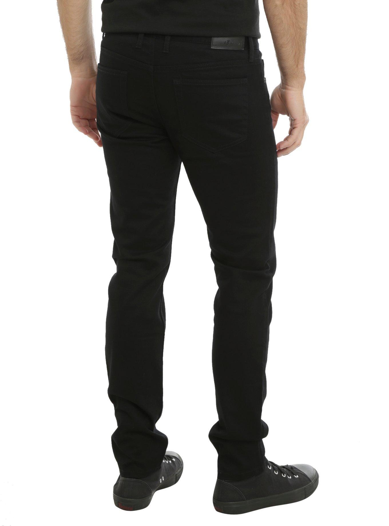 XXX RUDE 36 Inch Inseam Black Skinny Jeans, , alternate