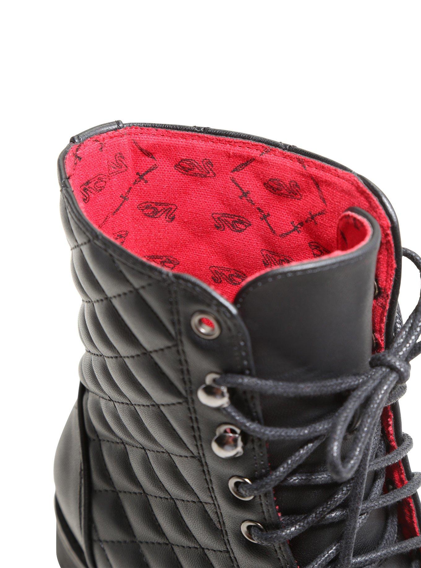 Once Upon A Time Emma Quilted Combat Boots, , alternate