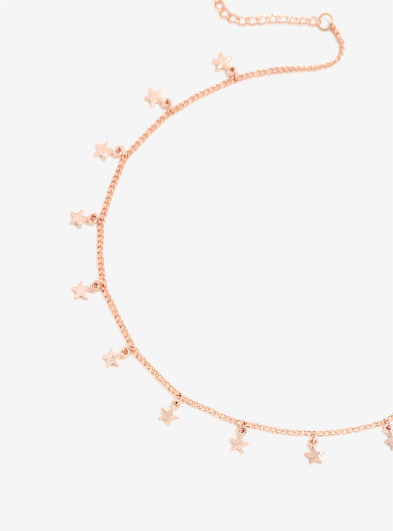 Mini Star Charms Rose Gold Necklace, , alternate